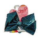 Jojo Siwa Hair Bow Blue Sequin Mermaid Large Hair Bow Rhinestone Nwt