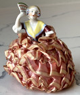 Antique German Porcelain Pin Cushion Half Doll 3   Rare Vintage Collectible Gift