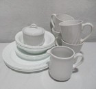 Vintage Corelle Enhancements White Dishes Plates Bowls Mugs 20 Piece Set