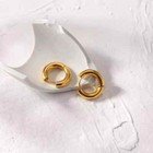 Luxurious Gold Round Hoop Earrings - Perfect For Any Occasion