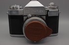 Vintage Zeiss Ikon Contaflex Camera Tessar 50mm F2 8 Lens W  Case Untested