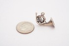 Vintage Sterling Silver 925 French Horn Charm