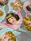 Antique 1800s Victorian Chromos Die Cut Scrap Large Lot Girl Angels With Wings