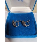 Vintage Birks Sterling Silver Diamond Screw Back Earrings Mid Century Canada