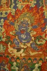 Real Large Tibet Vintage Old Buddhist Hand Painted Thangka Six-armed Mahakala