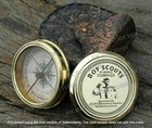 Vintage Boy Scout Of America Brass Compass Manufactured By Taylor Instruments 
