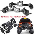 For  Trx4 Trx-4 1 10 Rc Truck Grc G2 Aluminum Full Front   Rear Axle Set