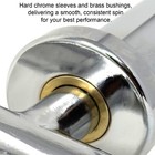 Fitness 34in Barbell Solid Olympic Chrome Tricep Hammer Curl Weight Bar 34 In