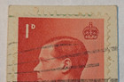 Great Britain Postage   King Edward Viii   1d Red Stamp   Posted used   1936  01