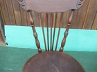 Antique Victorian Adjustable Wooden Piano Stool Back Chair Turn Legs Glass Balls