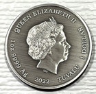 2022 Tuvalu 1 Oz Silver Antiqued Gods Of Olympus Aphrodite In Capsule Perth Mint