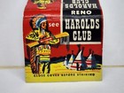 Vintage Harold s Club Matchbook Cover - Reno Nevada - Indian Wagon Casino Hotel