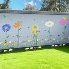 12pcs Large Sunflower Flower Stencils For Painting On Wood Fence  14 Inch