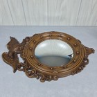Vintage Syroco Federal Gold Eagle Bullseye Porthole Mirror 4007 Convex 21 x15 