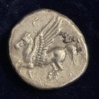 Greek Corinth Ar Stater Pegasus   Athena Silver Coin 300 Bc 143