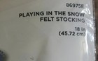 Bucilla Playing In The Snow Felt Stocking Kit 2019 Nip