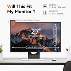 Mamol 27 Inch Privacy Screen Filter 5 Pack Anti Glare Blue Light Monitor Shield