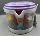 Licensed Squirters Bath Bucket Set  Ariel And Friends 5 Pc  Brand New