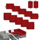 Outdoor Patio Cushion Covers  Washable Patio Cushion Covers Replacement  12 Red