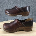 Dansko Shoes Women 38 Professional Clog Brown Slip On Comfort Casual Block Heels