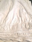 Wrap Around King Bedskirt White Elastic Fit 21  Drop Easy Fit Brushed Fabric 