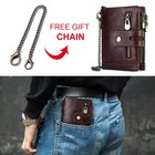 Humerpaul Genuine Leather Wallet With Cowhide For Men Money Purse Short Card Hol