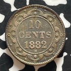 1882-h Newfoundland 10 Cents Lot jm9269 Silver  Scarce 
