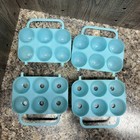 Vintage Jell-o Jiggler Egg Molds  Lot Of 2  Smooth Blue