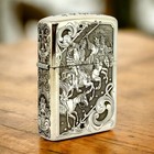 Four Horseman Of Apocalypse Custom Zippo Sterling Silver Armor Lighter
