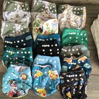 Huge Lot Of 16 Cloth Diaper Covers   10 Inserts Happy Flute Baby Goal Alva Baby