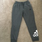 Adidas Men Performance Logo Track Pants  Gray  Size M