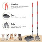 Heeyoo Dog Pooper Scooper  Dog Poop Tray And Rake Set  Pet Waste Removal Scoop W