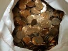 2 Bags  60 Face Value  Clean Zinc Pennies  Real U s  Coinage  33 Lbs U s  Money