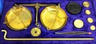Vintage Brass Pocket Jeweler   s   Balance Scale Complete Weight