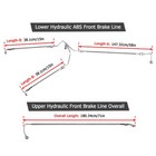 16 -18  Handlebar Abs Chrome Front Cable Kit For Harley 38937-09 42388-09
