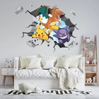 Pokemon  Wall Stickers Explosion Decal Kids Room Home Decor Art