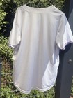 Twins Men s Baseball Jersey Short Sleeve Polyester Breathable White red purple Sz 34