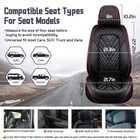 Full Set Seat Cover For Frontier 2000-2026 Waterproof Nappa Leather Black Red