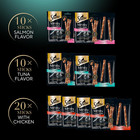 Meaty Tender Sticks Soft Cat Treats With Chicken  Tuna Flavor  And Salmon Flavor