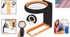 Versatile 30x 40x Magnifier With 18 Led Lights     Ideal For Close Work   Reading