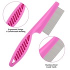 Flea Comb With Rubber Handle  Flea And Tick Comb For Dogs   Cats  Fine Tooth Dog