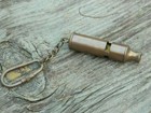 Collectible Nautical 1 Pcs Brass Anchor Whistle Key Chain Vintage
