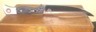 The Meateater Fixed Blade Twin Kitchen Knife d2  g10 Scales  Kydex Sheath reprod