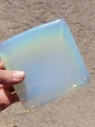 Opalite Glass Tile Chipped Block 4 Slab Flint Knapping Cab 2  Sm 