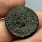 Genuine Ancient Central Asian Kushan Empire Buddha Bronze Coin - 3000  Years Old