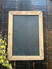 Vintage Slate Chalkboard With Wood Frame