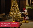 Ships Today Disney 4 Ft Animated Holiday Mickey Mouse Home Depot -animatronic