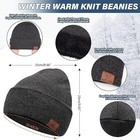 Winter Beanie Hat Scarf Touchscreen Gloves Set For Men And Women  Beanie Gloves