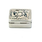 Sterling Silver Pill Box Antique