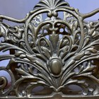 Vintage Brass Letter Napkin Holder Cast Acanthus Scroll Footed Hubbard Style